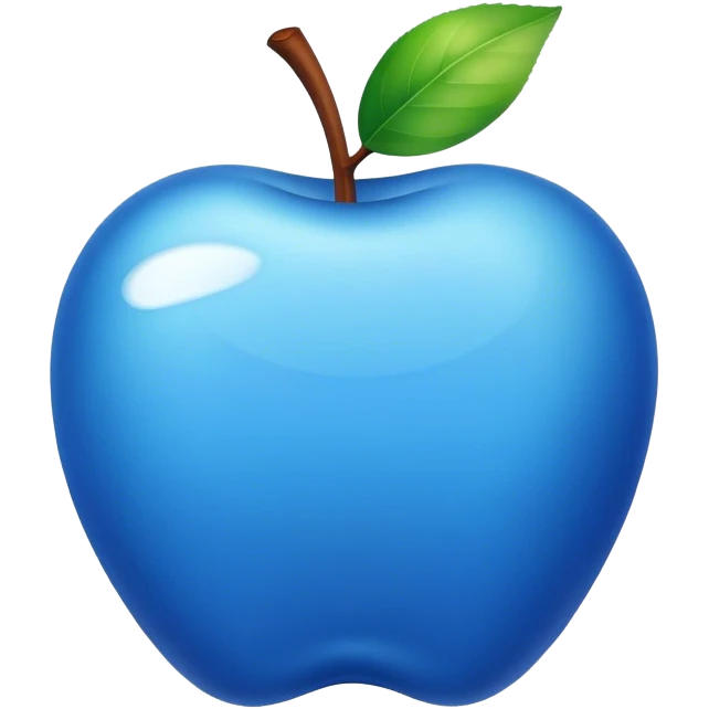 Blue apple  emoji