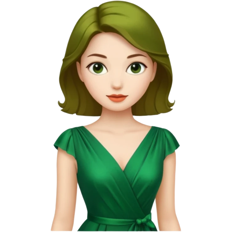 green dres emoji
