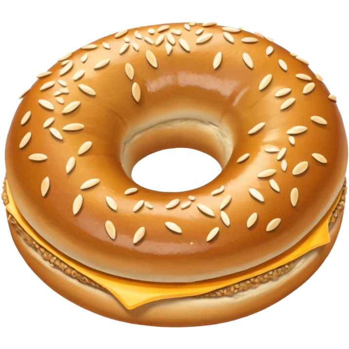 Mutlu simit emoji