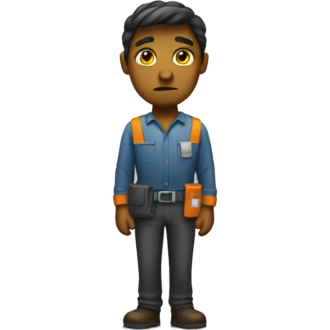 Sad Amazon worker  emoji