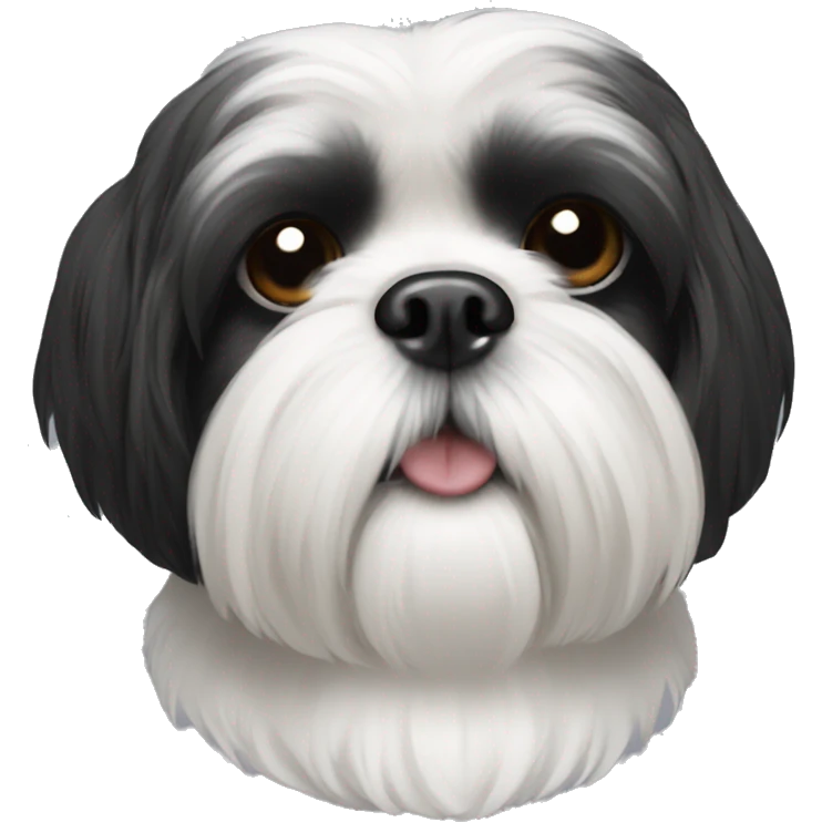 Black shih tzu emoji