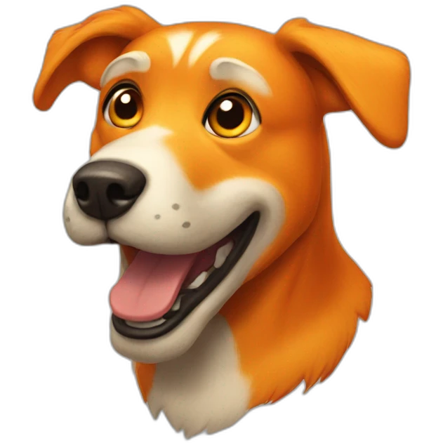 animatronic orange dog emoji