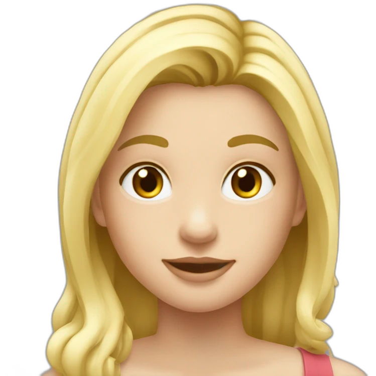 fille blonde sur un chameux emoji