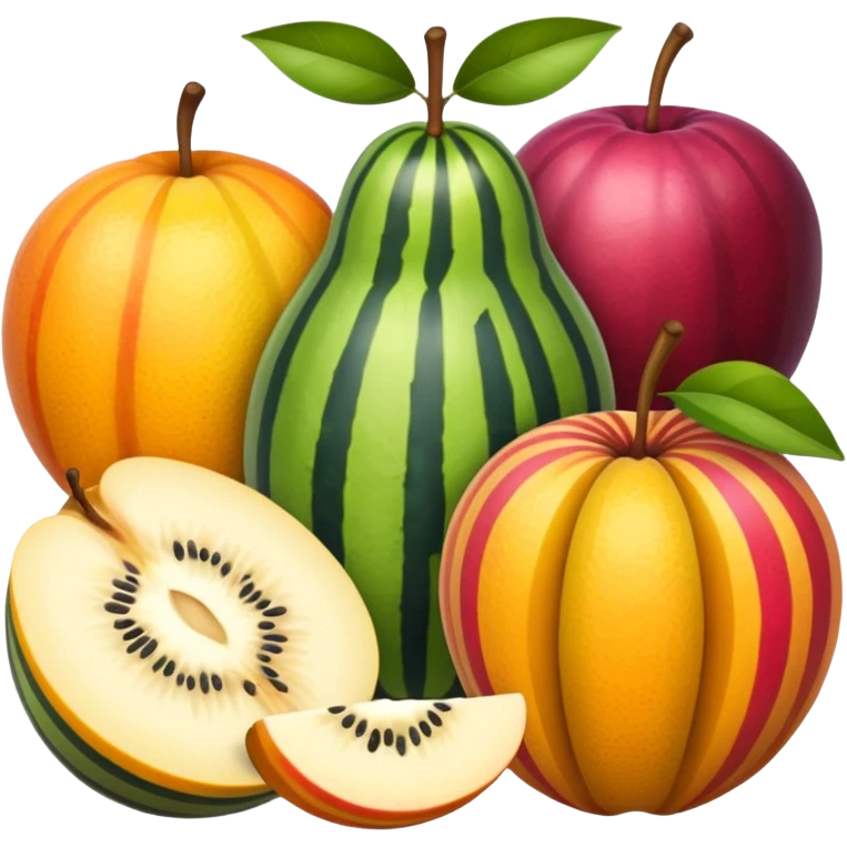 striped fruit emoji