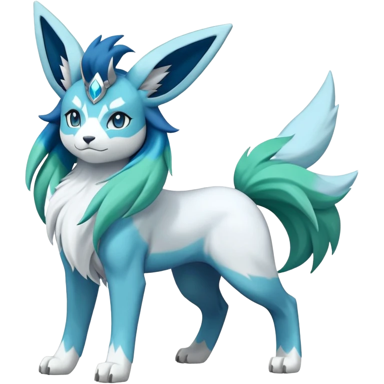  Cobalion-Suicune-Glaceon-fakemon (full body) emoji