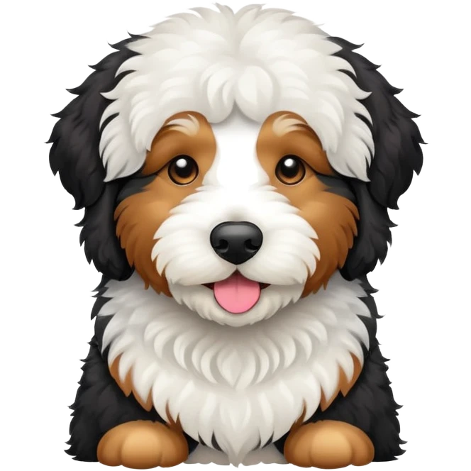 Bernedoodle dog emoji