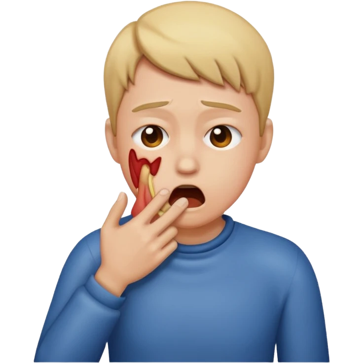 The meme where people choke their self when something annoys them  emoji