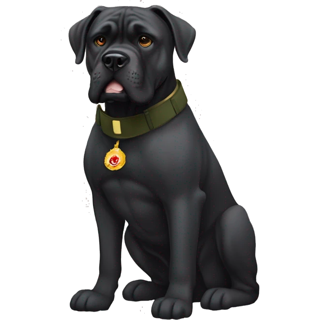Cane corso with marine corps  emoji