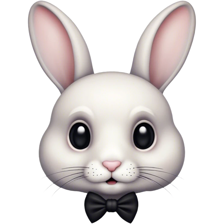 bunny that looks like edgar allan poe  emoji