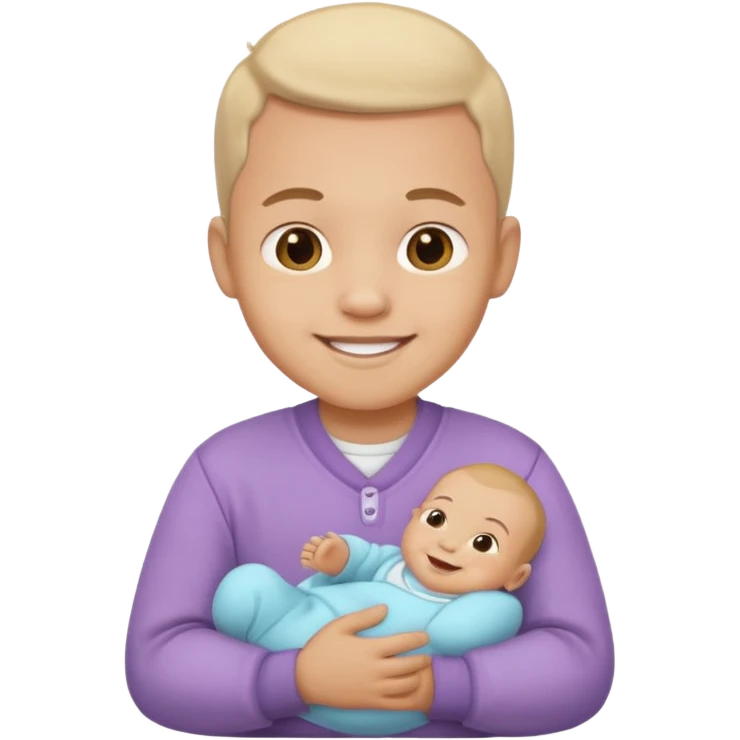 man with eros baby clothes emoji