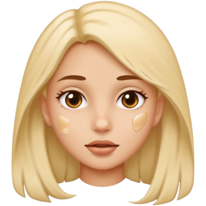 Girl semen cum on face emoji