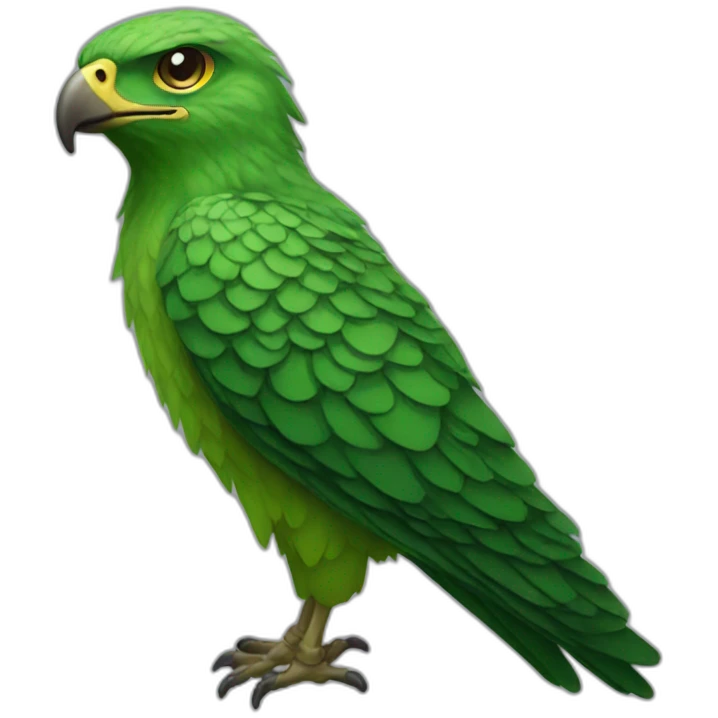 green-hawk emoji
