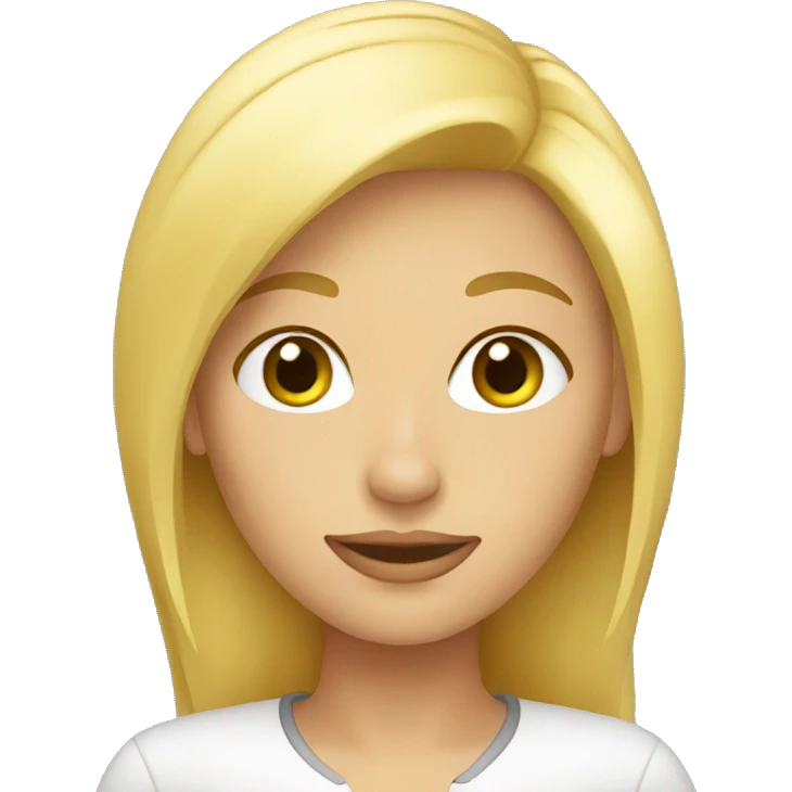 femme blonde emoji