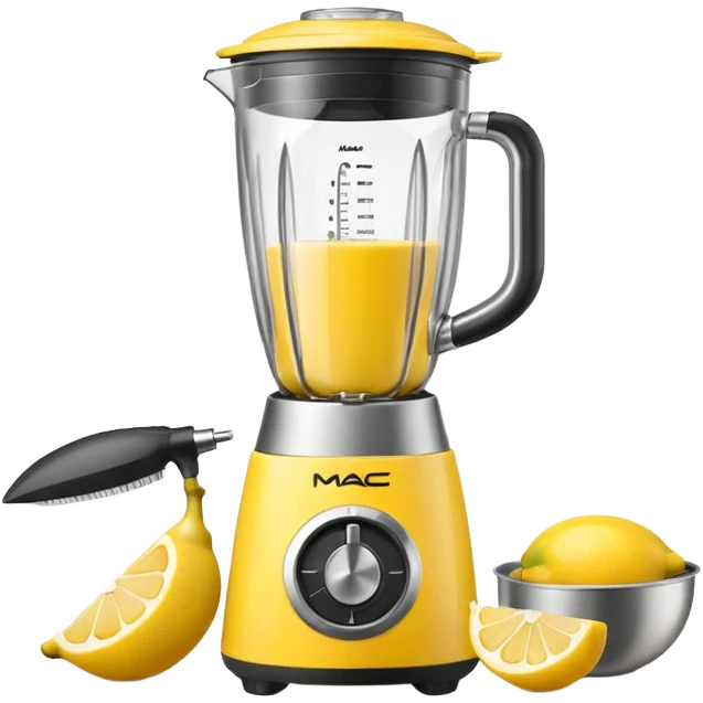 mac os icon fruit blender yellow lemon emoji