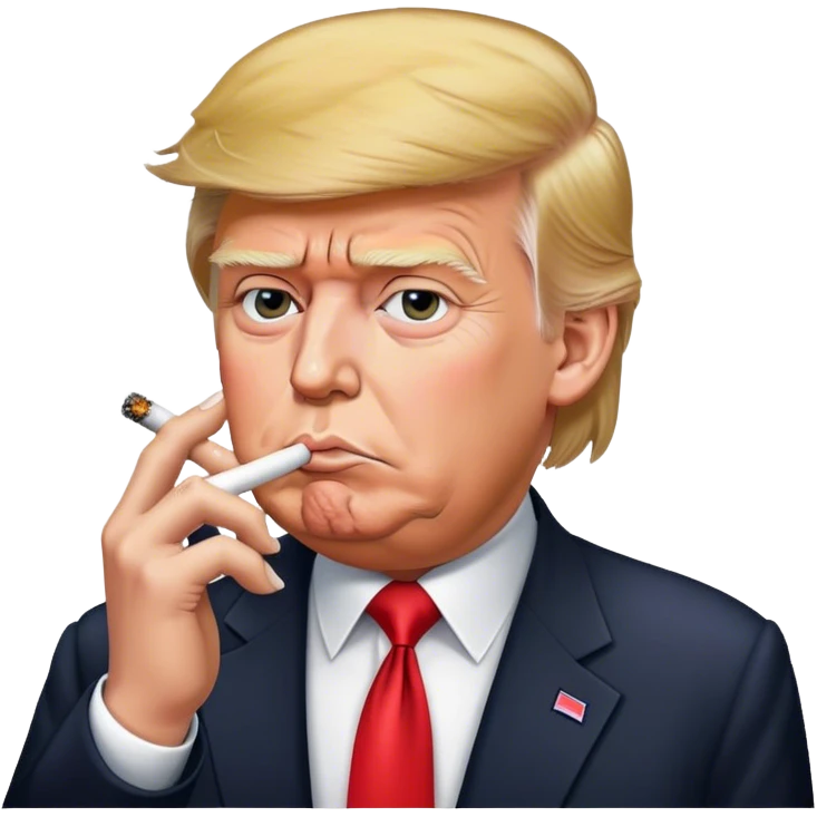 Donald trump smoking emoji