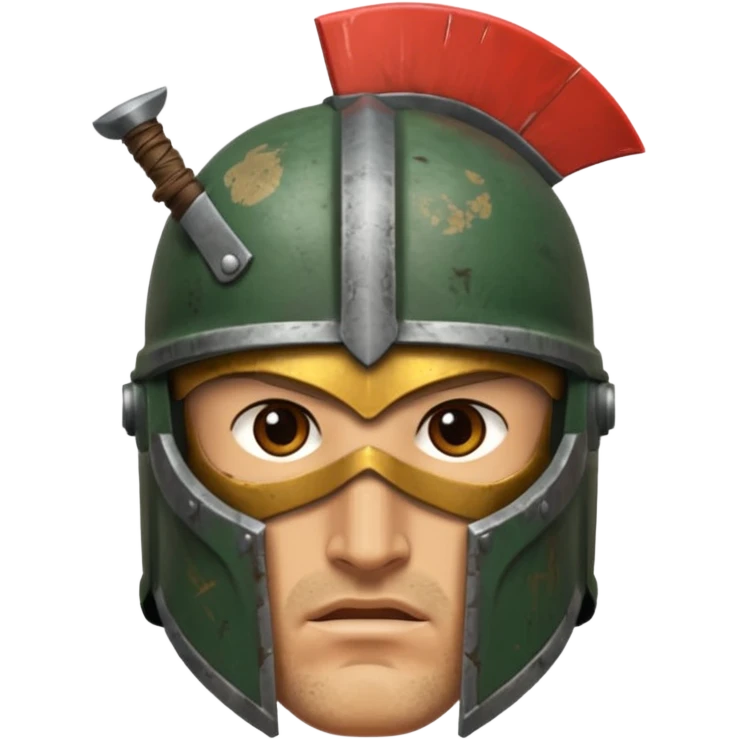 Spartan soldier face emoji