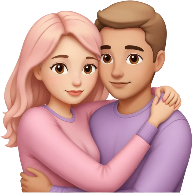 Pastel lush warm-colored romantic Valentine’s Day emoji