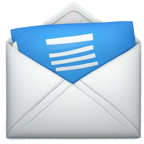 blue email icon emoji