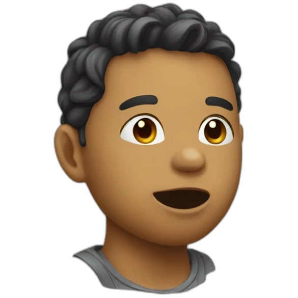 Catching a kiss emoji