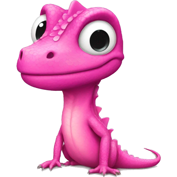 pink lizard emoji