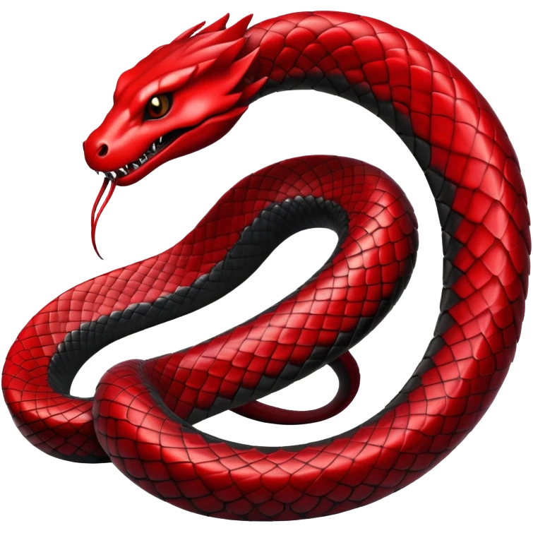 Demon snake shiny emoji