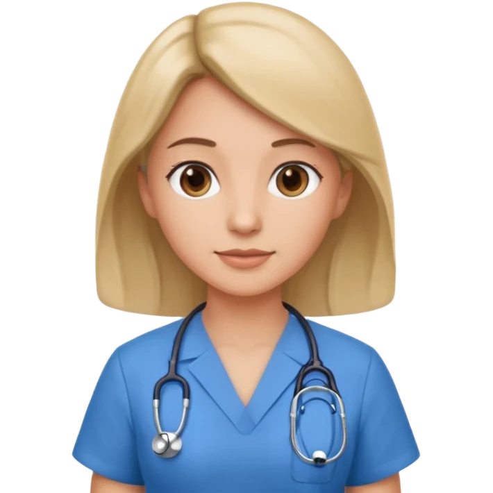 doctor with blue dress  emoji