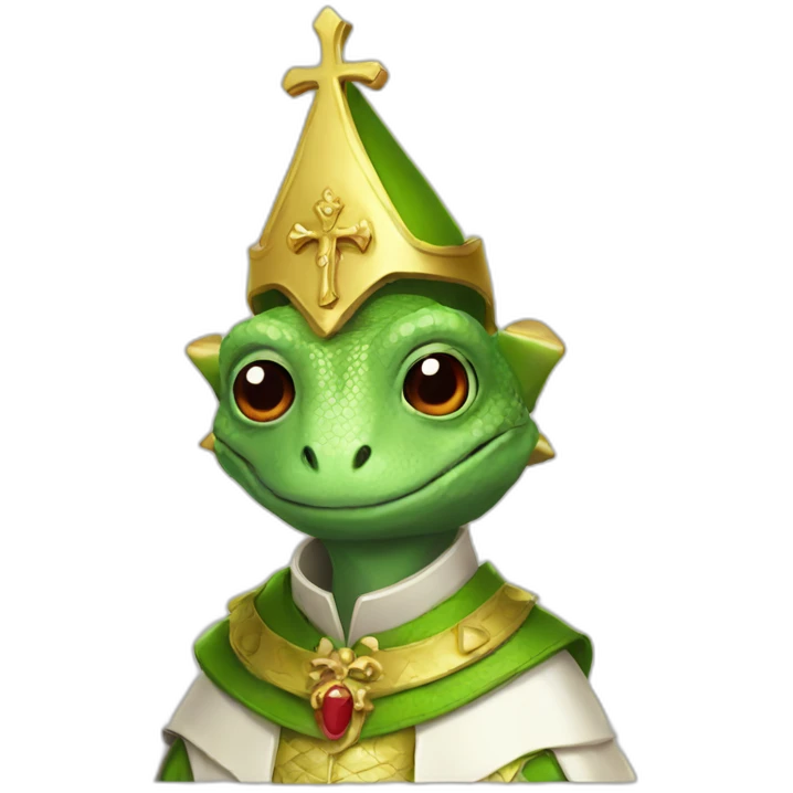 lizard pope emoji