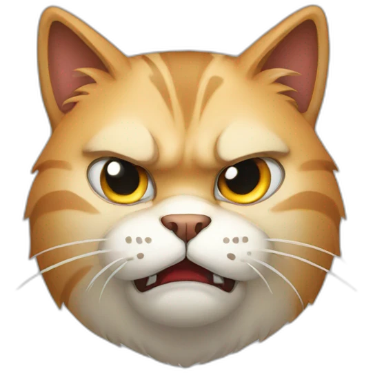 angry cat emoji