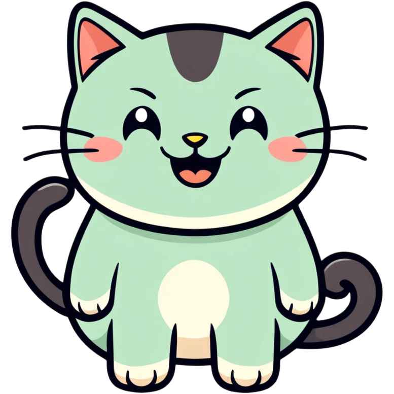 A 😄 that cat laughing emoji