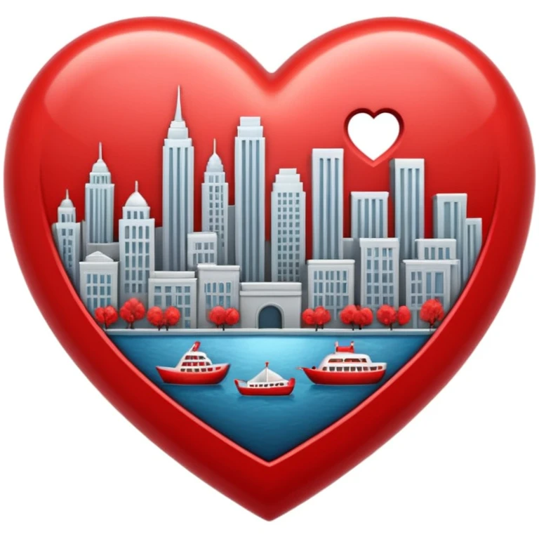 city themed heart emoji