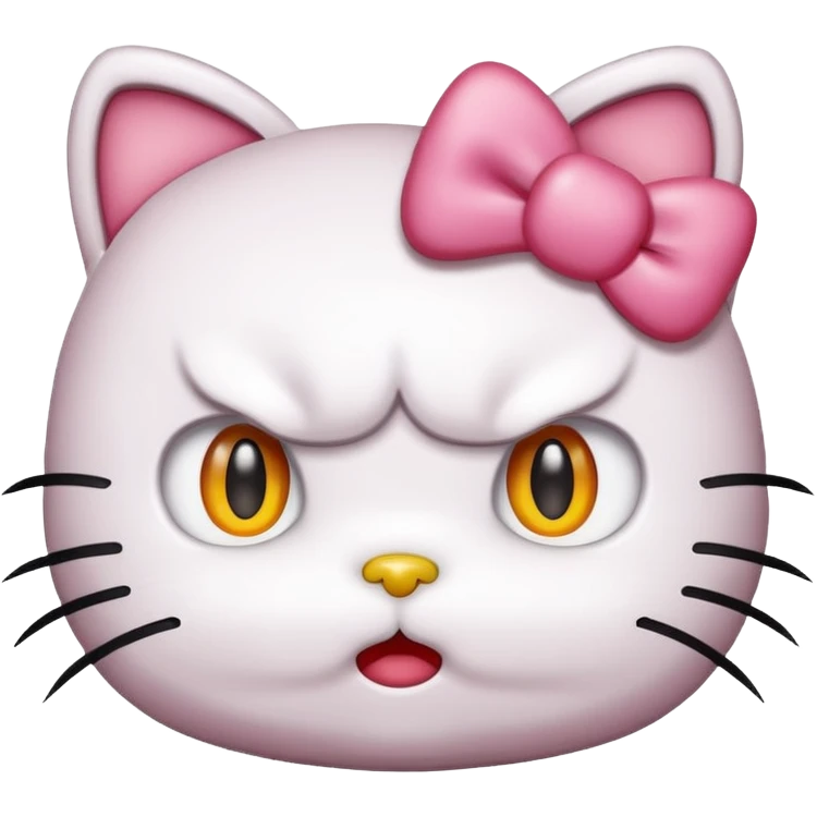 Angry hello kitty  emoji