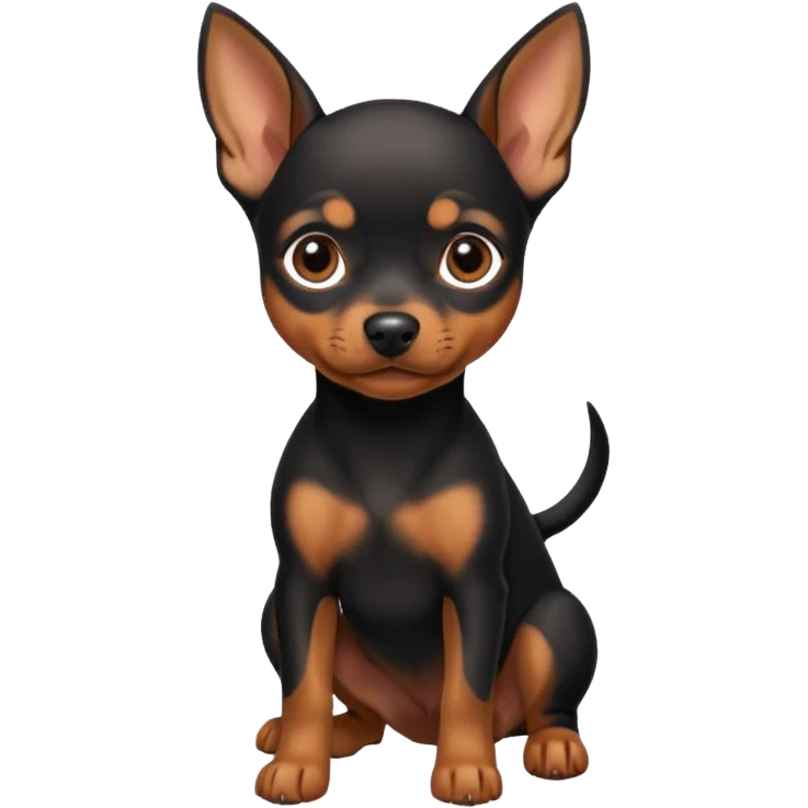 cachorro pinscher  emoji
