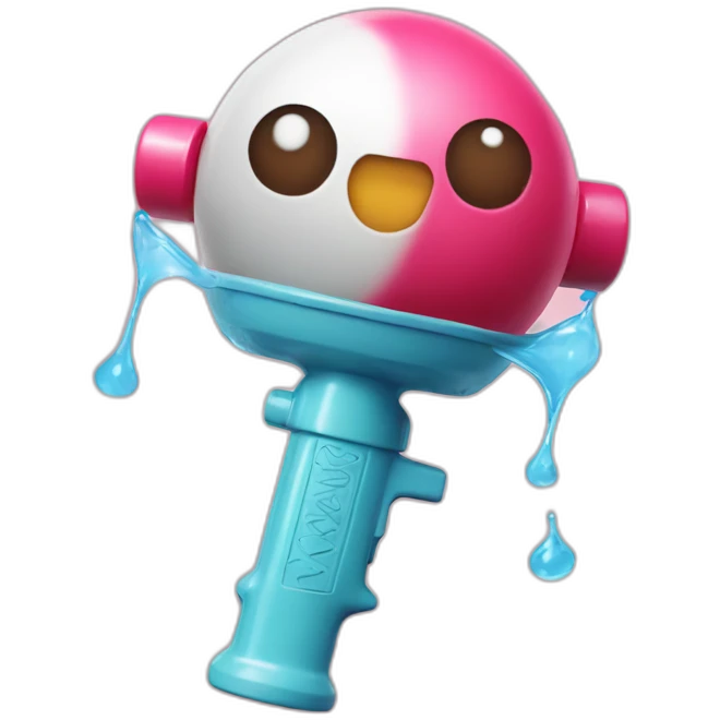 Gumball with supersoaker emoji