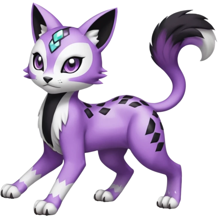 Meloetta-Meicoomon-Gatomon-Liepard-Pokémon-Digimon-Fakémon-fusion-hybrid-creature emoji