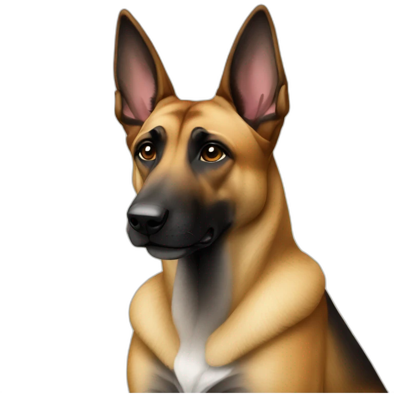 Malinois dog praying emoji