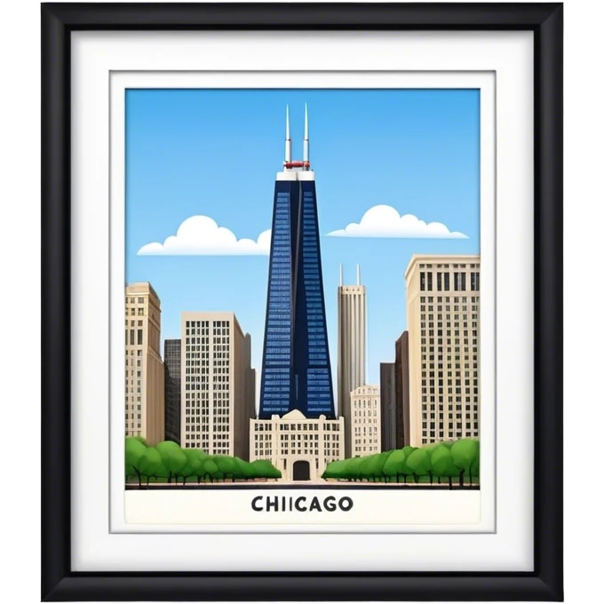 John Hancock building Chicago emoji