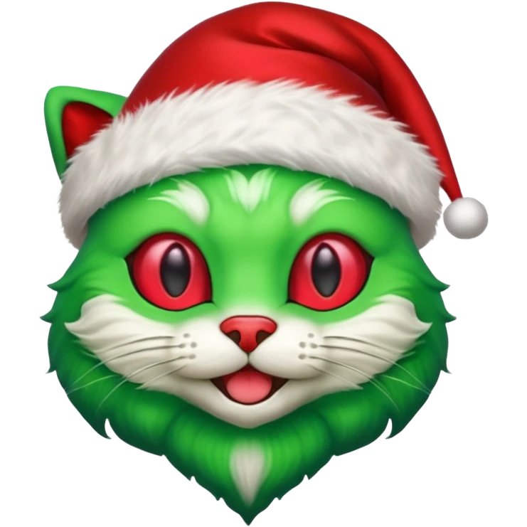 cat alein santa 
   emoji