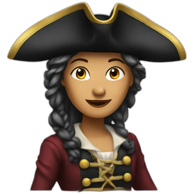 A pirate lady emoji