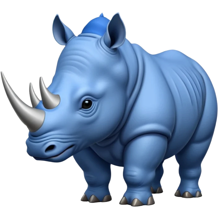 Blue rhino emoji
