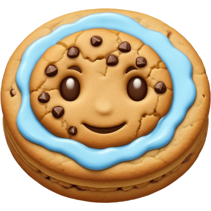 cookie with glase emoji