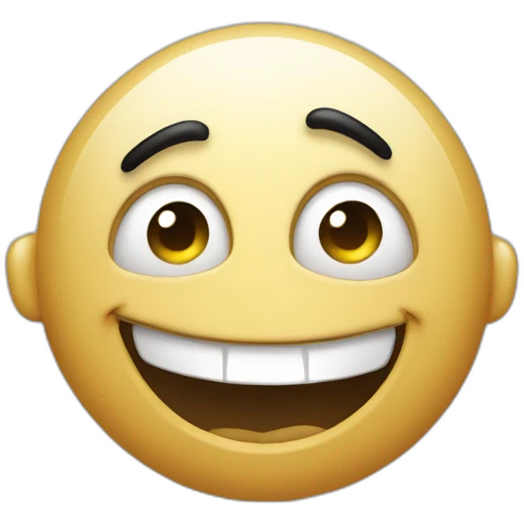 Looking suspiciously and laughing emoji