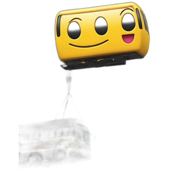 a wifi modem on a bus crane emoji