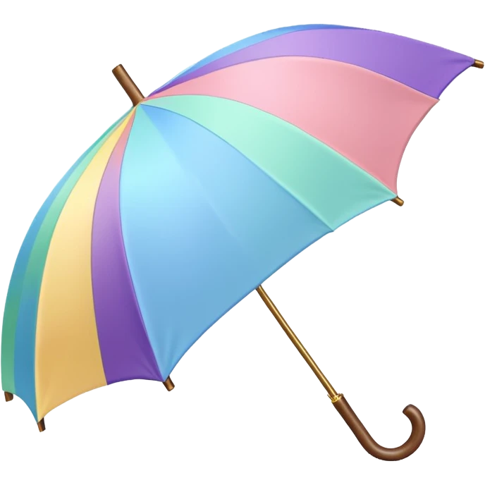 Pastel Rainbow Umbrella emoji
