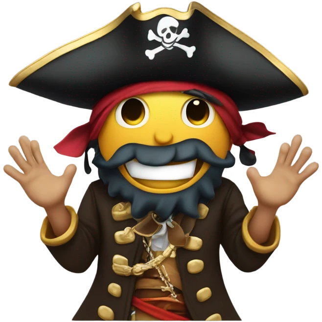 Pirate applauding  emoji