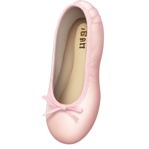 Pale pink ballet shoes emoji