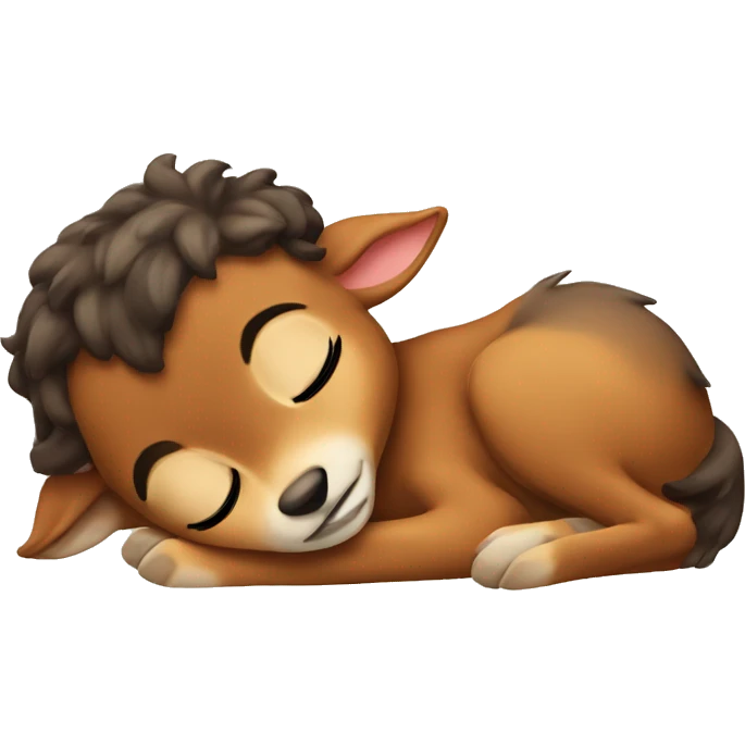 Bambi sleeping emoji