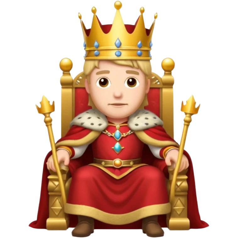 King on thrown emoji