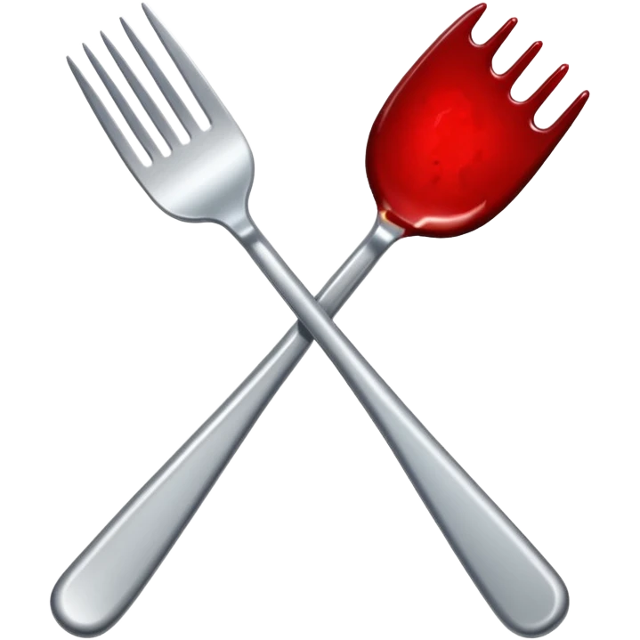 fork with blood on it emoji