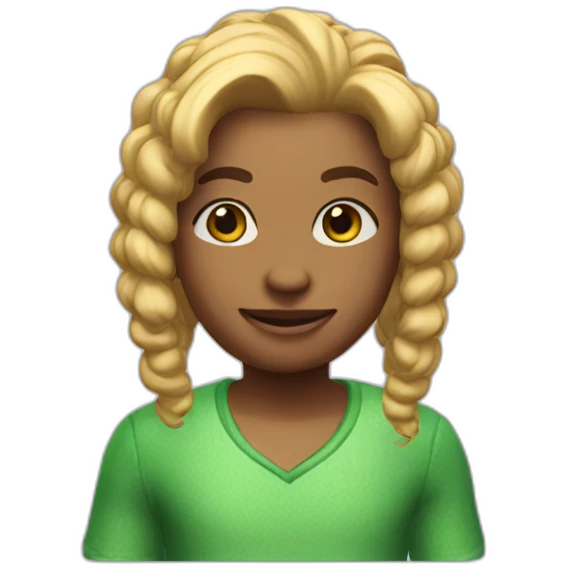 The sims green bobble emoji