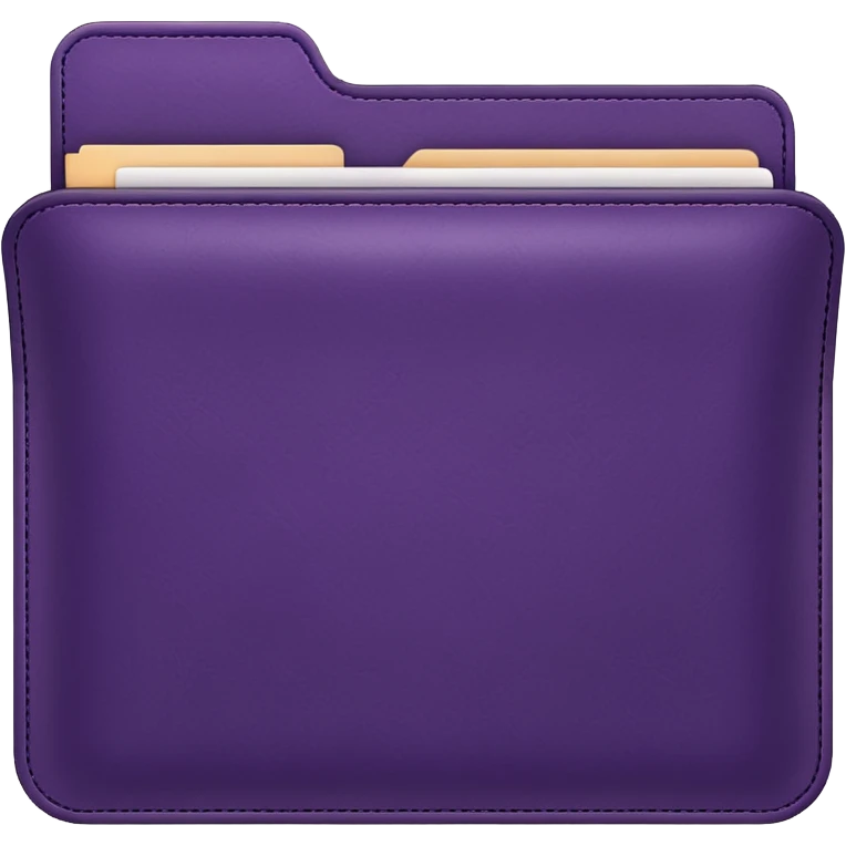 dark purple folder emoji